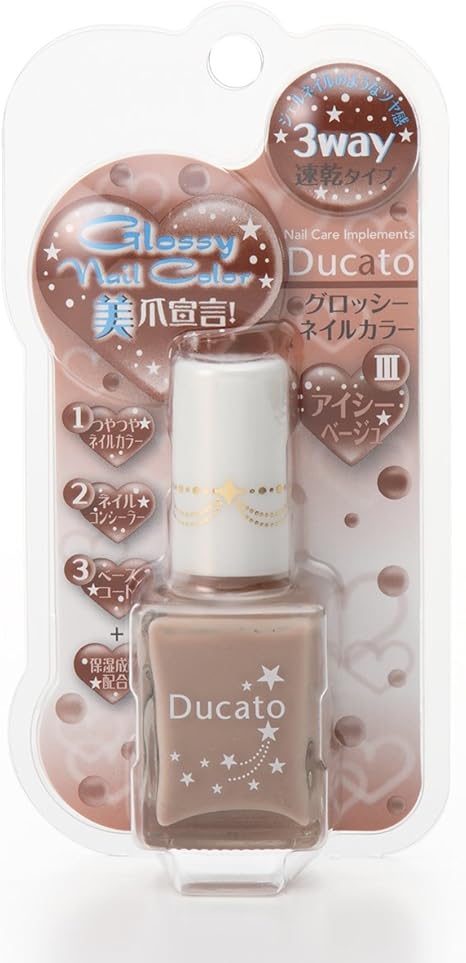 Amazon デュカート グロッシーネイルカラーn アイシーベージュ デュカート マニキュア ネイルポリッシュ 通販