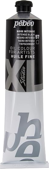 PEBEO Fine Oil XL Black Oil Paint 200 ml Intense Black