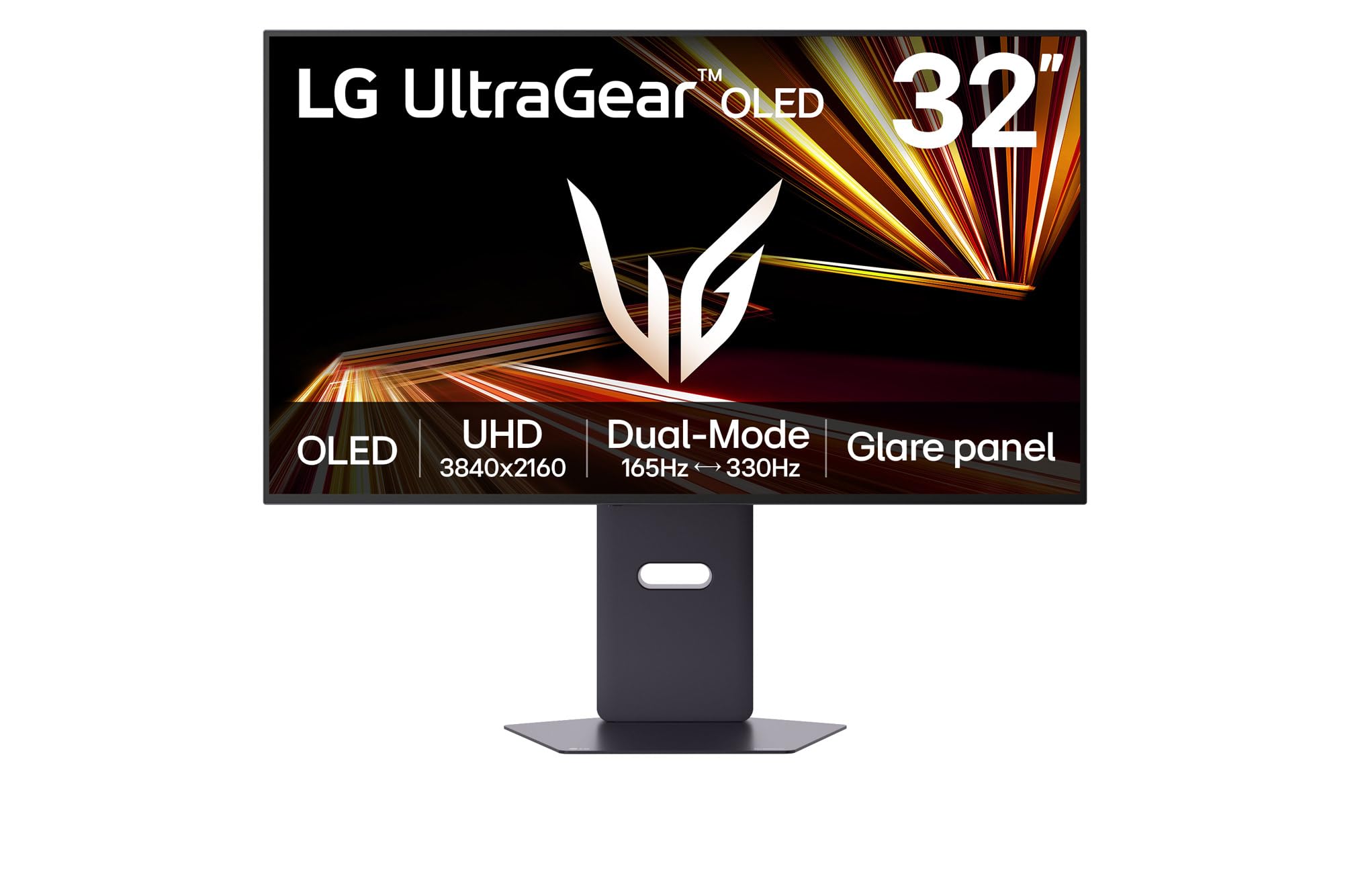 LG 32GX850A-B 32" UltraGear 4K UHD (3840 x 2160) Glossy OLED Gaming Monitor, Dual-Mode 165Hz/330Hz, 0.03ms, G-SYNC, FreeSync Premium Pro, TrueBlack 400, HDMI, DP, Tilt/Height/Swivel/Pivot Stand, Black
