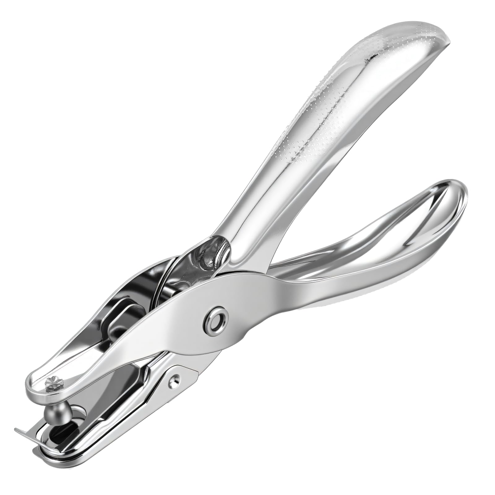 Photo 1 of 1 Pcs Circle Shaped Hole Handheld Paper Punches, 1/8 Inch Small Single Hole Punch, Mini Metal Hole-Punches for DIY Craft Paper, Tags, Ticket, Greeting Cards for Home, Office, 8 Sheet Punch Capacity