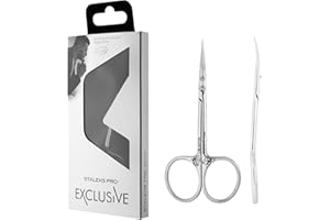 Staleks Exclusive 20 Type 1 Cuticle Scissors (Magnolia) – Professional Manual Sharpening and Classic Curved Blades