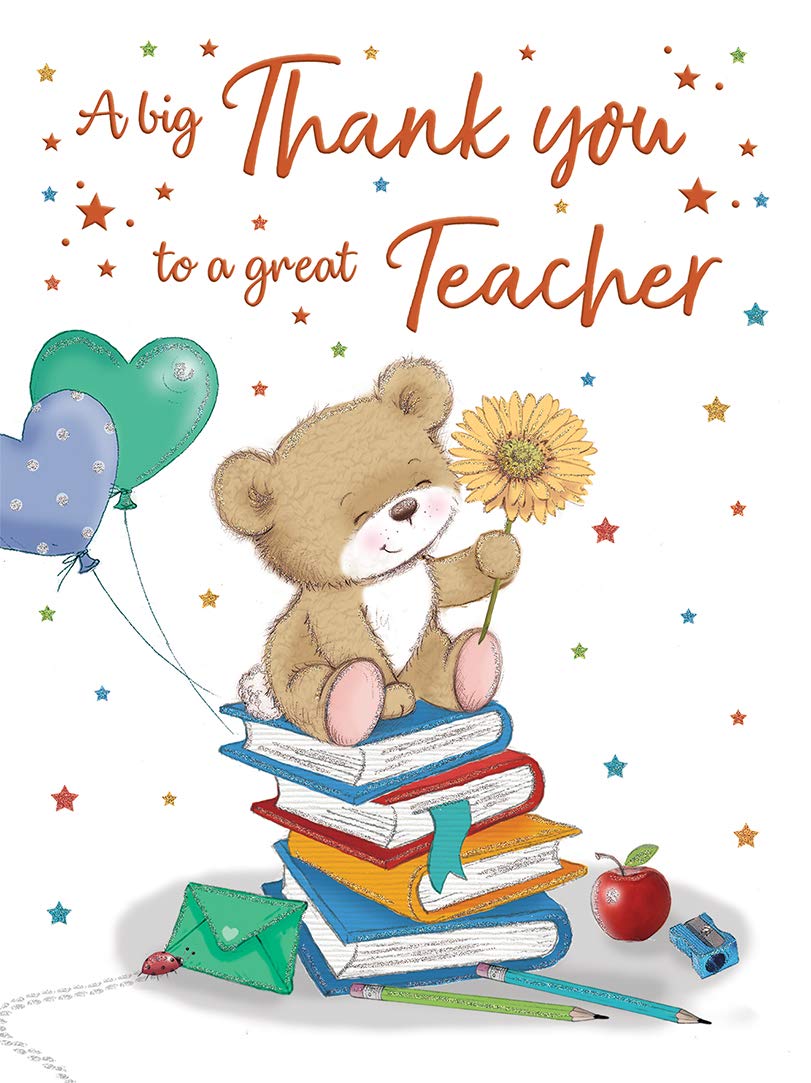 Occasion Card Thank you teacher - 12 x 9 inches - Regal Publishing