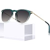 CARFIA Retro Lightweight Polarized Sunglasses for Women UV Protection, Square Ladies Sunnies Outdoor Driving Eyewears CA32R