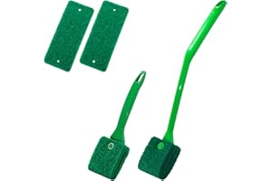 IAFVKAI Aquarium Fish Tank Sponge Cleaning Brush, Fish Tank Algae Cleaner Portable with Non-Slip Handle for Glass Aquariums a