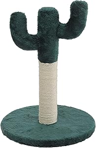 Poils bebe Cactus Scratching Post, Small cat Tree and Tower Scratcher for Indoor Cats Furniture with Natural sisal Rope Made for Kitten and Small cat