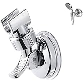 Adjustable Shower Head Holder,Suction Cup Shower Head Bracket,Wall Mounted Stand,360 Degree showerhead Bracket,Removable Hand