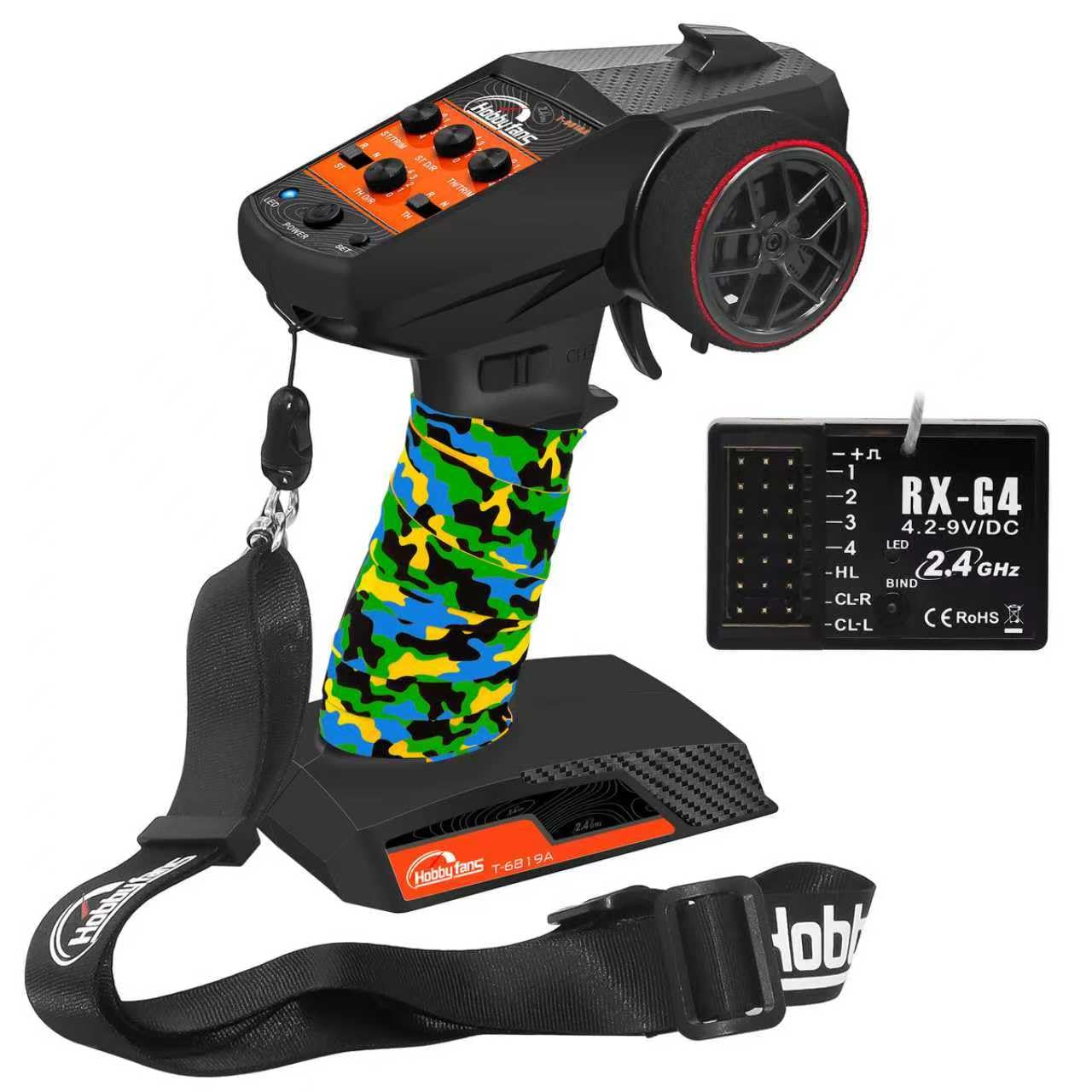 Hobby Fans RC Radio System 4CH 2.4G RC Transmitter