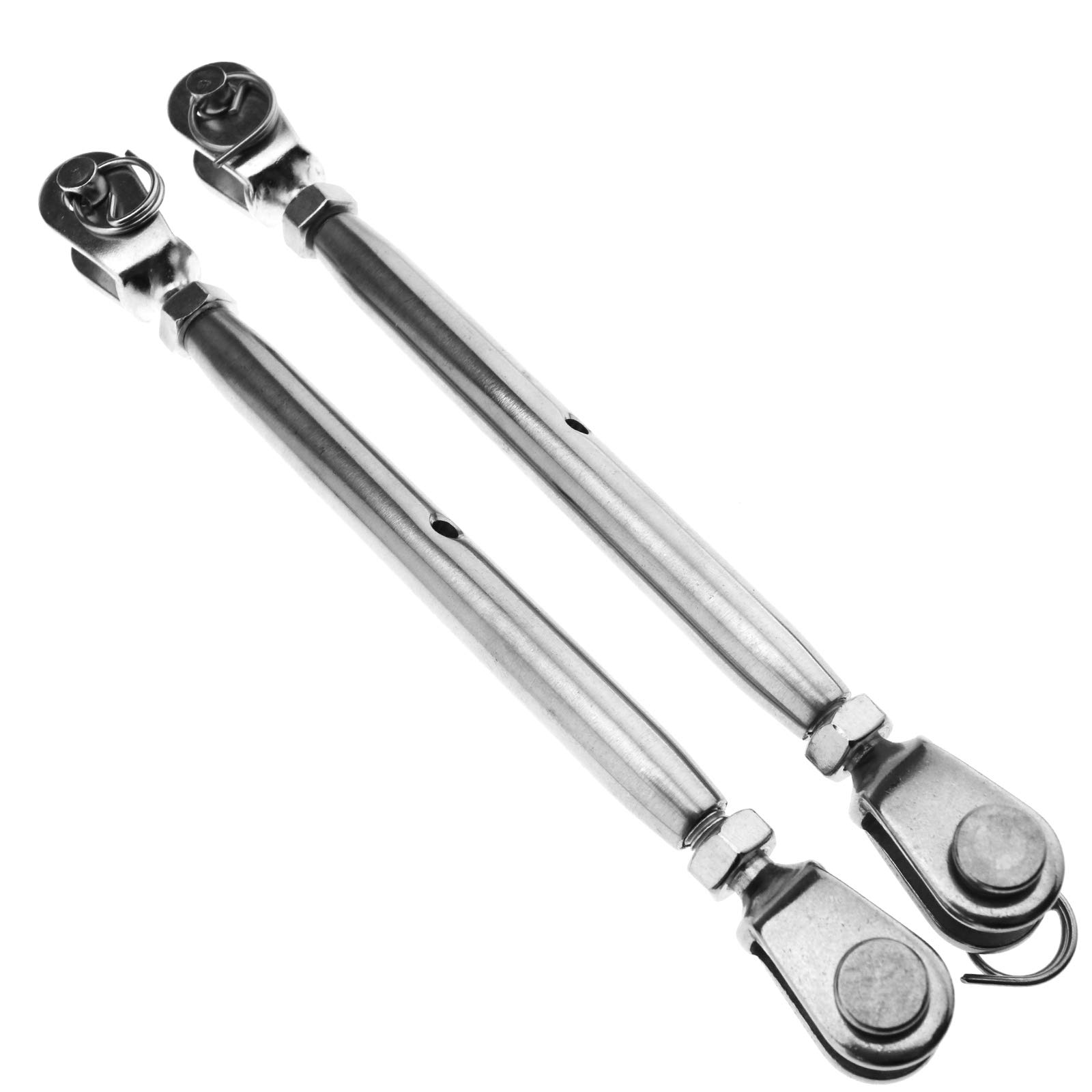 OTOTEC 2 Piece Stainless Steel 6mm Rigging Screw Jaw Closed Body Jaw Turnbuckle Thread