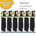 Nu Locs Crochet Braids 14inch 6packs/lot Most Natural Faux Locs Crochet Braid 100% Premium Fiber Synthetic Hair African Roots Hair Extension (14”, 1B#)