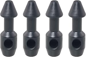 WHYHKJ 4PCS Black Spearfishing Wishbone Spearfishing Speargun Bands Divers Accessory