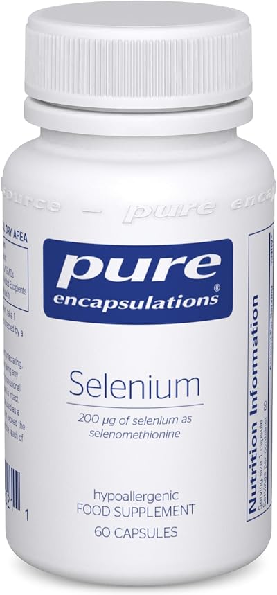 Pure Encapsulations Selenium 200ug Selenomethionine 60 Caps