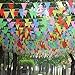 TSMD 750 Ft Multicolor Pennant Banners String Flag Banner, 600Pcs Nylon Fabric Pennant Flags for Grand Opening,Party Festivals Decorations