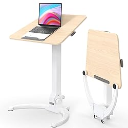 JOY worker Foldable Mobile Standing Desk, Pneumatic