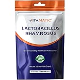 Vitamatic Lactobacillus Rhamnosus Probiotic Powder - Digestive Health Support - 100 Gram (3.5 OZ) - 100 Servings