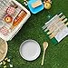Bamboo Silverware Portable Straw Reusable Cutlery Travel Set Reusable Utensils Bamboo Cutlery Set Wooden | Fork Knife Spoon Chopsticks Straw Straw Cleaner | Sustainable Travel Pouch