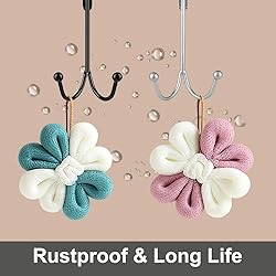 HFHOME 2Packs Over The Door Double Hanger