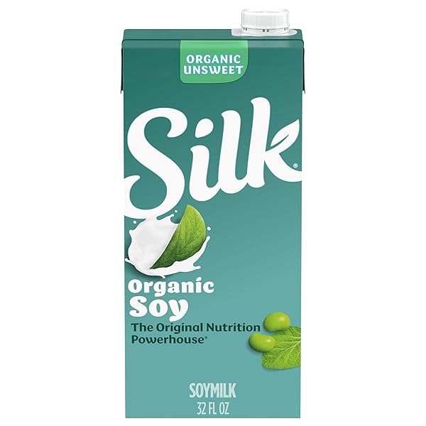 SILK SOYMILK, UNSWEETENED, 1 QUART