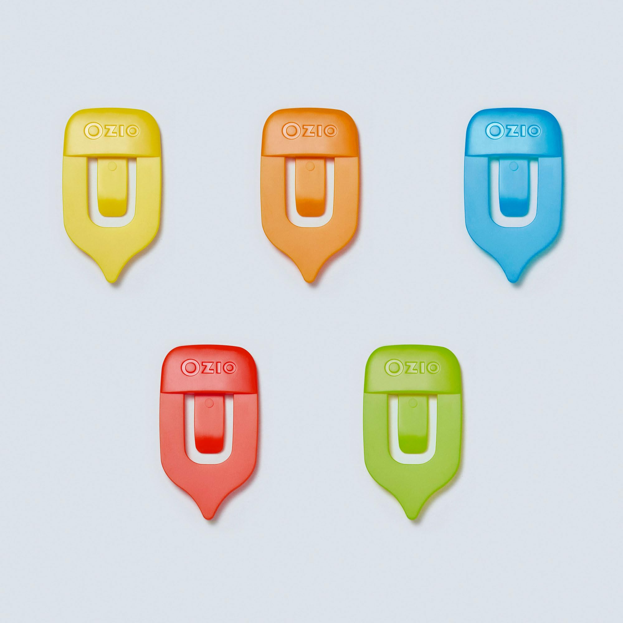 Ozio Rigo - Set of 5 Easy Reading Design Bookmark, Practical and Versatile, Suitable for All Books, Notebooks, Planners, Multicolored Packaging, Perfect as a Gift Idea for Every Reader