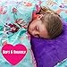 GirlZone: Magical Reversible Sequin Pillow for Girls Bedroom Decor, Great Gift for Girls (Purple)