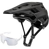 BATFOX Bike Helmet, Mountain Bike Helmet for Men Women Adults Youth | Lightweight MTB Helmet with Visor, Adjustable Bicycle Helmet for Trail, Road and Commuter, 54-63cm