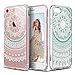 ESR iPhone 7 Case, iPhone 7 Retro Totem Series Clear with Datura Floral Pattern Designer Case,Hybrid Protective Case with Soft TPU Bumper and Hard Back Cover for Apple iPhone 7 4.7
