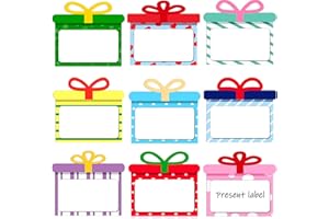 ZACOOL Large Gift Stickers Gift Tags Stickers (3.7"×3") Gift Tag Stickers for Gift Presents Tags,Christmas Gifts Labels, Birthday and Holiday Present Stickers(90 Pcs)