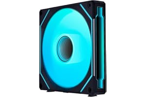 Lian Li UNI Fan SL-Infinity 140 Reverse Blade-Single Pack-ARGB Fan-Daisy-Chain Design-Infinity Mirror-Customizable Lighting Effects-Without Controller-Black-(14RSLIN1B)