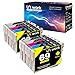 Uniwork Remanufactured Ink Cartridge Replacement for Epson 69 use for Stylus C120 CX5000 CX6000 CX8400 CX9400 NX215 NX305 NX400 NX410 NX415 NX515 Workforce 30 40 600 610 615 1100 1300 Printer, 10 Pack