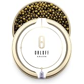 ORLOFF Russian Osetra Black Sturgeon Caviar - 1.75 oz / 50 g | Ossetra Malossol Roe, OVERNIGHT SHIPPING