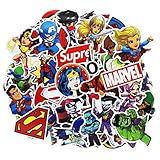 100pcs Superheros Laptop Stickers, Cartoon Computer Vinyl Sticker Waterproof Water Bottles Skateboard Luggage Decal Graffiti Patches Decal