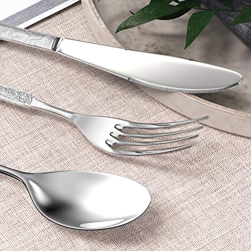 Silverware Flatware Tableware Cutlery Set Service for 2, Dishwasher Safe,8-Piece
