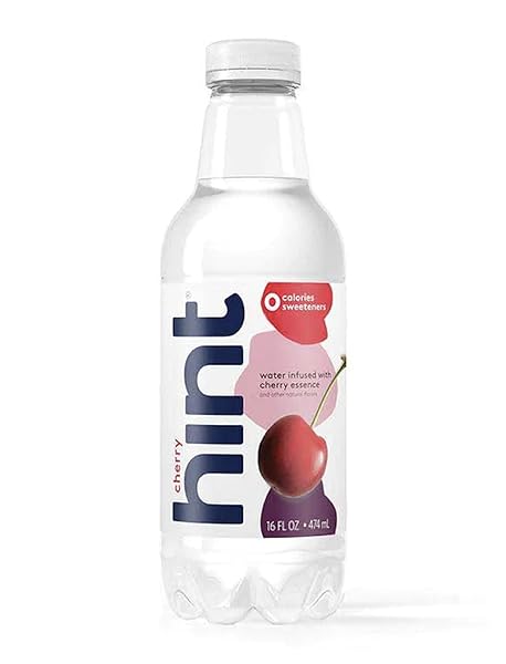 HINT BOTTLED WATER, CHERRY – PURIFIED FLAVORED WATER...