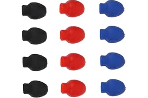 VICASKY 6 Pairs Rubber Drumstick Stick Covers Drum Dampener Accessory Drumstick Tip Dampener Drumstick Silent Practice Tips Rubber Drum Stick Mute Tip Practice Drumstick Tip Drum Stick Tip