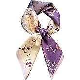 Yaximhozz Satin Head Scarf Bandanas for Women Fashion Lightweight Silk Hair Scarves Neck Sleeping Headscarf Wrap 27.5" Square