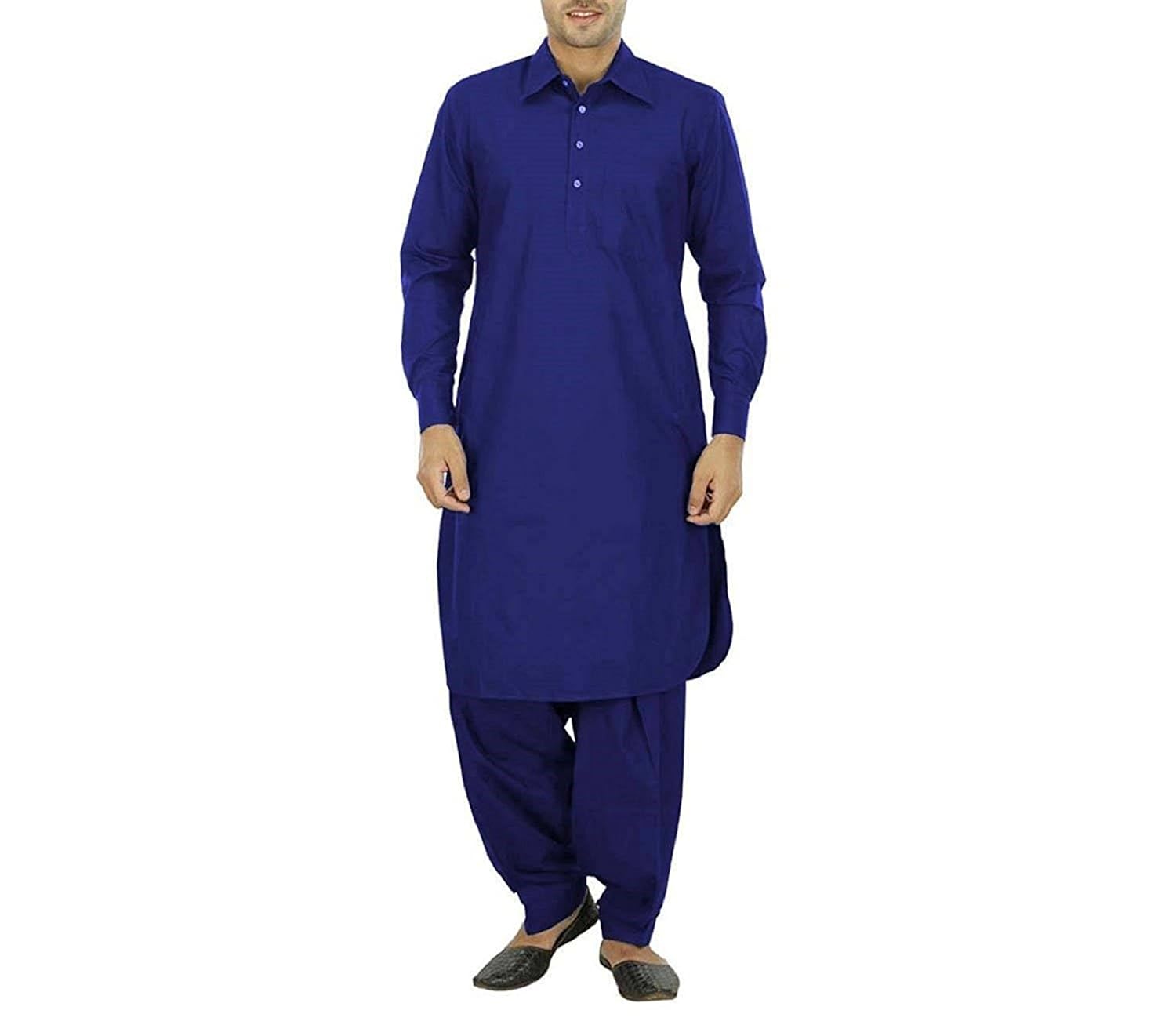 royal kurta mens cotton linen pathani suit