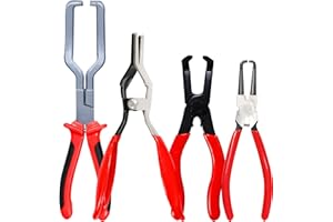AUTOWANDERER TOOL 4-in-1 Fuel Line Disconnect Tool: Pliers Set with 80° Pliers, Hose Remover, 9" Fuel Filter Caliper for Auto Maintenance