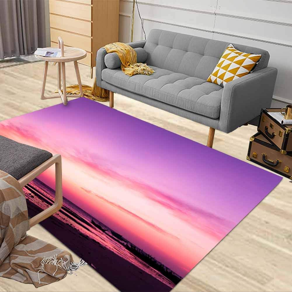 Multicolored Area Rug, Dethel Area Rugs Washable Mens Area