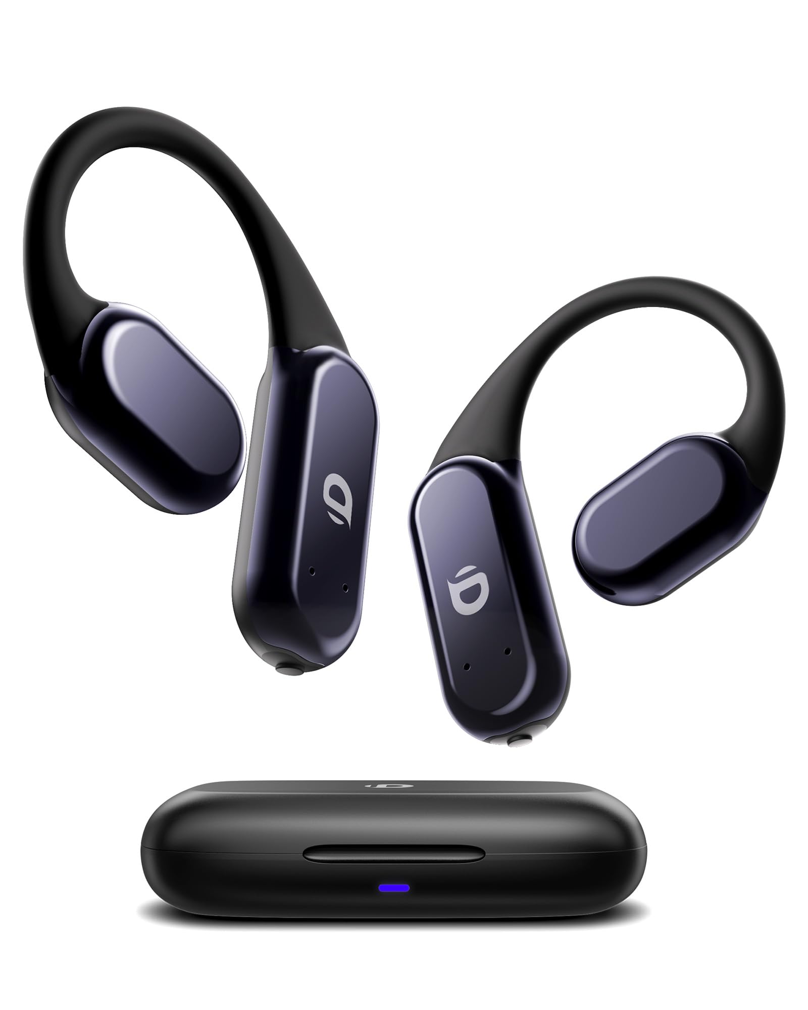 Photo 1 of DEMICEA True Wireless Bone Conduction Earphones, OWS Open Ear Headphones with Earhooks, Bluetooth 5.3, Up to 60H Playtime with Case, IP68, AAC/SBC, for Cycling Yoga Workouts