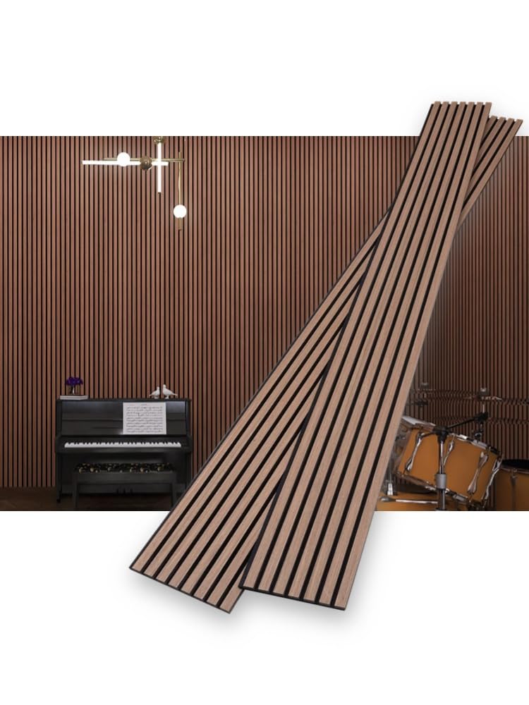 eazart Acoustic Wood Veneer Slat Wall Panels for Interior Wall and ...