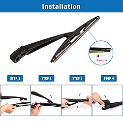 WTI Rear Wiper Arm Blade Set Compatible With Subaru