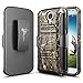 Galaxy S4 Case, NageBee Built-in Kickstand Full-Body Shockproof Armor Belt Clip Holster Heavy Duty Protective Rugged Durable Case w/[Tempered Glass Screen Protector] for Samsung Galaxy S4 I9500 -Camo