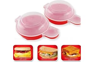 YYYFEI Microwave Egg Cooker,1 Minute Fast Egg Hamburg Omelet Maker Kitchen Cooking Tool,2pcs