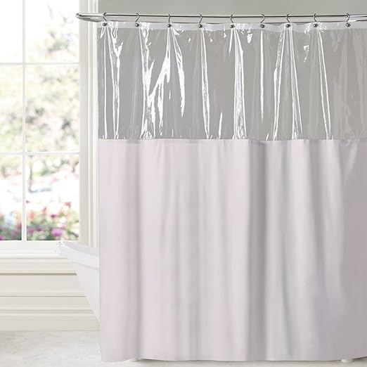 Amazon Com Sweet Home Collection 10 Gauge Vinyl Shower Curtain 72