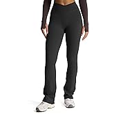 Aoxjox Flare Leggings for Women Trinity Tummy Control High Waisted Wide Leg Crosswaist Yoga Pants 29"/31"/33"