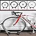 Reliancer Sports Foldable Alloy Bicycle Storage Stand Bike Floor Parking Rack Wheel Holder Fit 20