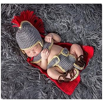 Binlunnu Fashion Newborn Boy Girl Baby Costume Outfits Photography Props Army General Set