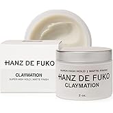 Hanz de Fuko Claymation – Premium Men’s Hair Styling Clay for a Super High Hold, Matte Finish – Clay
Wax Hybrid, Ideal Text