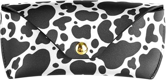 Amazon メガネケース レザー メガネサック 牛柄 牛スポット サングラスケース マグネット式 めがねケース 眼鏡ケース 老眼鏡収納ケース おしゃれ ハードケース シンプル かわいい レディース メンズ 軽量 眼鏡小物 通販