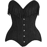 Daisy corsets womens Daisy Corsets Womens Black Suede Steel Boned Corset Bustier Top Western & Plus Size