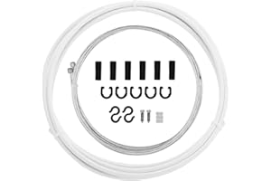 CNC Bike Brake Cable Kit,Bicycle Brake Cable & Housing Set for Road Bike MTB BMX Mountainbike Brake Wire Set（Black/red/Blue/G